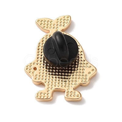 Angry Coffee Bean Enamel Brooches AL-I003-03G-03-1
