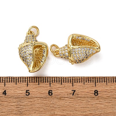 Brass Micro Pave Cubic Zirconia Pendants KK-A271-02C-G-1
