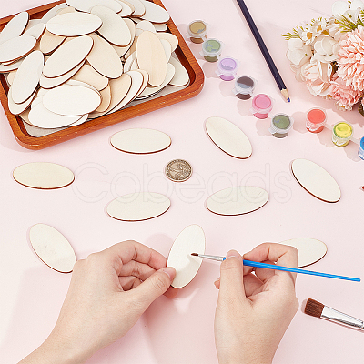 Oval Unfinished Wood Cutouts DIY-WH0604-07C-1