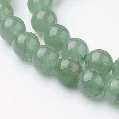 Natural Green Aventurine Bead Strands G-G735-63-8mm-1