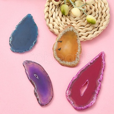 About 100G Natural Agate Pendants G-YW0002-01-1