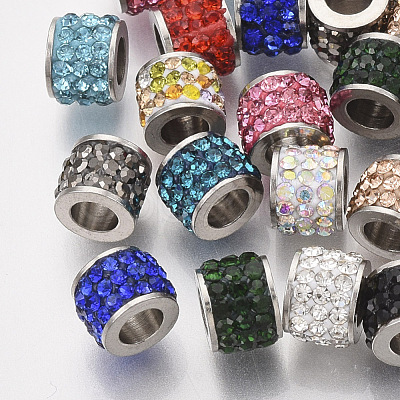 201 Stainless Steel Beads STAS-T050-007-1