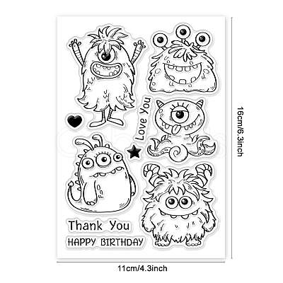 Custom Summer Theme PVC Plastic Clear Stamps DIY-WH0631-0731-1