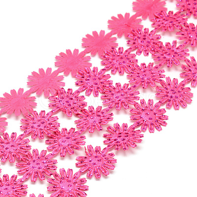 Glitter Powder Polyester Ribbons X-SRIB-S048-04C-1