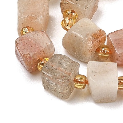 Natural Arusha Sunstone Beads Strands G-G053-B16-02-1