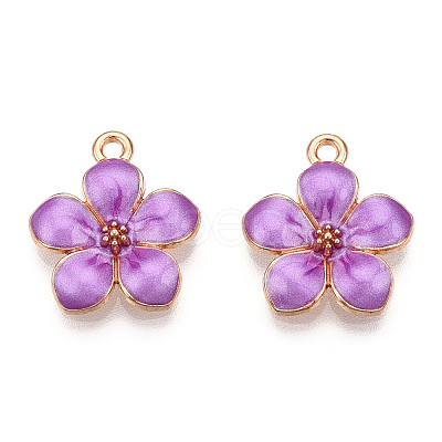 Zinc Alloy Enamel Pendants PALLOY-I124-10G-D-1