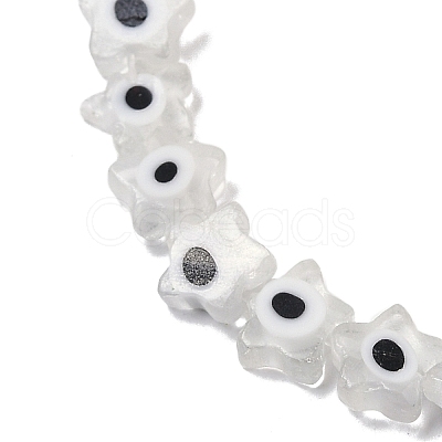 Handmade Evil Eye Lampwork Beads Strands LAMP-G166-02C-1