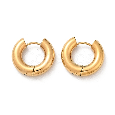202 Stainless Steel Polishing Hoop Earrings EJEW-M106-02G-01-1