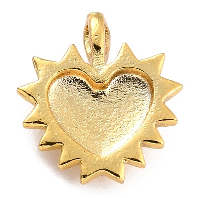 Golden Brass Enamel Pendants KK-P197-14G-1