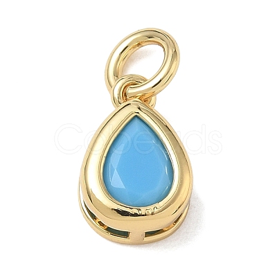 Brass Pave Cubic Zirconia Charms KK-CBA56EF-34A-G04-1