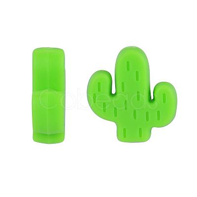 20Pcs Cactus Food Grade Eco-Friendly Silicone Focal Beads JX906E-1