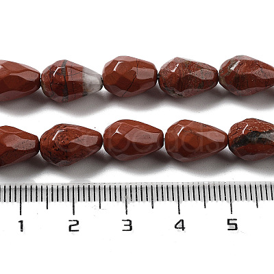 Natural Red Jasper Beads Strands G-P520-B04-01-1