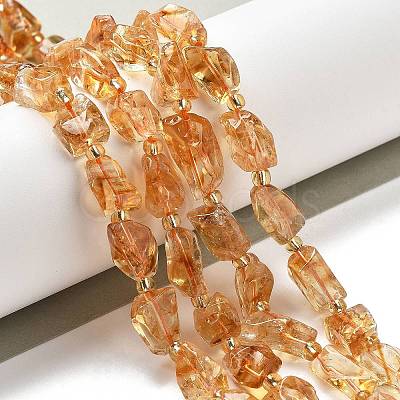 Natural Citrine Beads Strands G-H074-C02-03-1