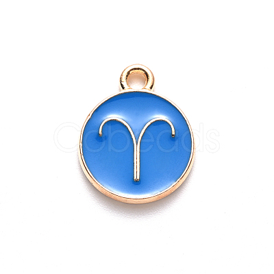 Alloy Enamel Pendants ENAM-S124-01B-02A-1