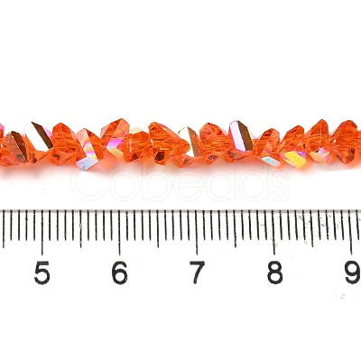 Transparent Glass Beads Strands EGLA-P061-04B-AB10-1