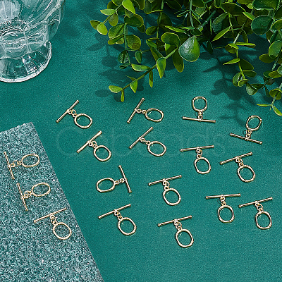20 Bags Brass Toggle Clasps KK-ME0003-88-1