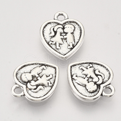 Tibetan Style Alloy Pendants TIBEP-T009-13AS-RS-1