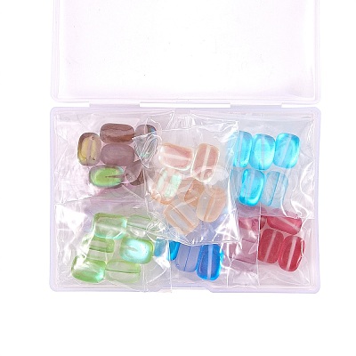 48Pcs 8 Colors Synthetic Moonstone Beads Strands G-SZ0001-05-1