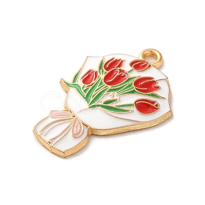 Alloy Enamel Pendants ENAM-R147-12A-G-1