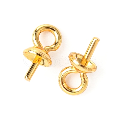PVD Vacuum Plating 304 Stainless Steel Cup Pearl Peg Bails Pin Pendants STAS-I120-56-G-1