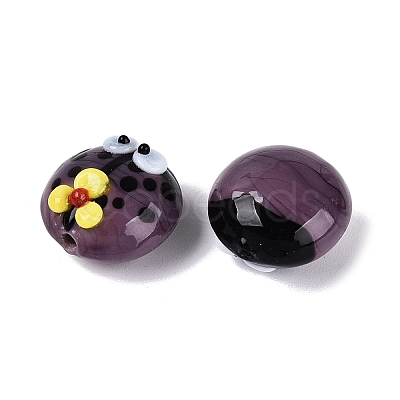 Handmade Bumpy Lampwork Beads LAMP-Q039-15E-1