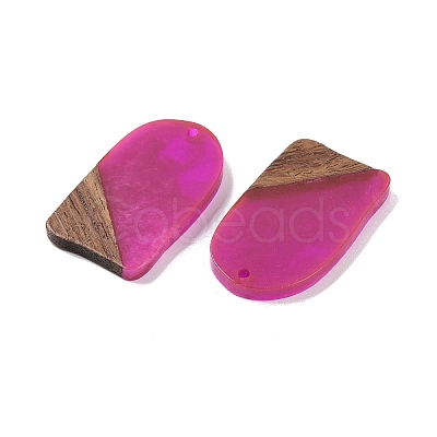 Resin & Wood Pendants WOOD-F015-13G-1
