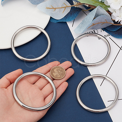 4Pcs 304 Stainless Steel Linking Rings FIND-SC0010-45-1