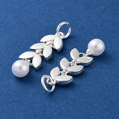 Alloy ABS Bead Pendants PALLOY-A008-06MS-1