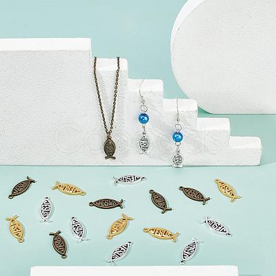 120Pcs 3 Color Alloy Pendants PALLOY-CA0002-34-1