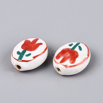 Handmade Porcelain Beads PORC-N013-10E-1