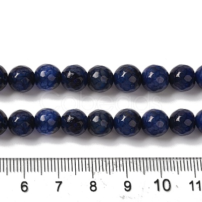 Dyed & Heated Natural Dragon Veins Agate Beads Strands G-P539-A01-11-1