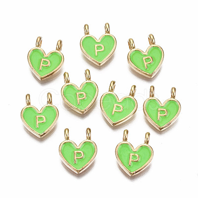 Alloy Enamel Charms X-ENAM-T012-02P-RS-1