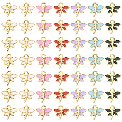 50Pcs Alloy Enamel Charms ENAM-YW0006-26-1