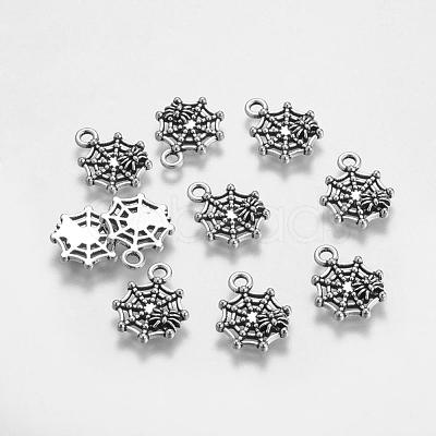 Halloween Jewelry Tibetan Style Alloy Pendants TIBEP-60606-AS-LF-1