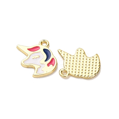 Alloy Enamel Charms FIND-H051-11G-1