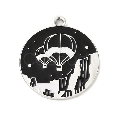 Alloy Enamel Pendants PALLOY-Q451-01C-1