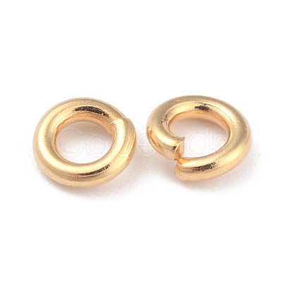 Rack Plating Brass Open Jump Rings KK-O139-18M-G-1