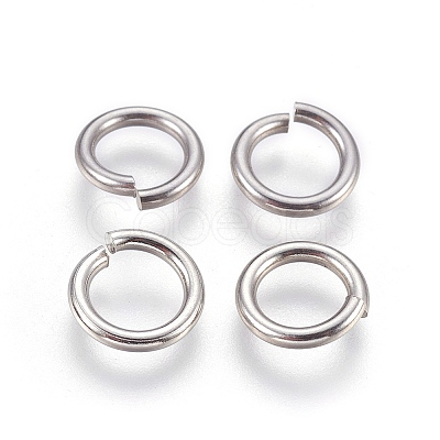 Tarnish Resistant 304 Stainless Steel Saw Cut Open Jump Rings STAS-P212-25P-25-1