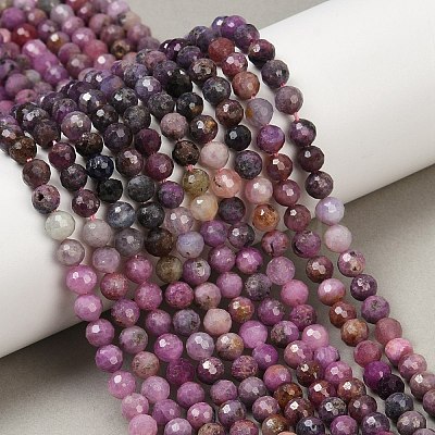 Natural Ruby Beads Strands G-B121-A01-01A-1