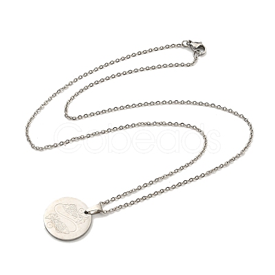 Non-Tarnish Constellation Pendant Necklaces NJEW-S422-04P-12-1