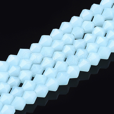 Imitation Jade Glass Beads Strands GLAA-Q080-4mm-A02-1