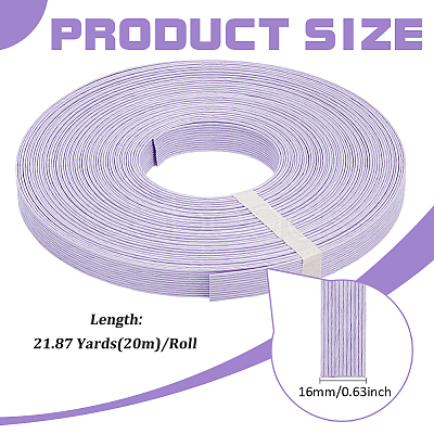20M Handmade Woven Paper Rattan OCOR-WH0101-34E-1
