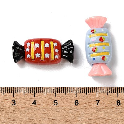 Opaque Resin Cabochons RESI-K043-30-1