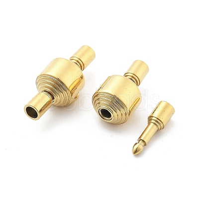 Ion Plating(IP) 304 Stainless Steel European Clasps STAS-Z115-04G-04-1