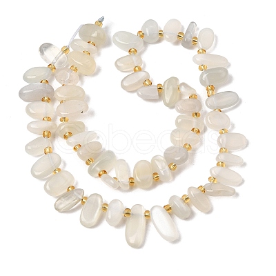 Natural White Moonstone Beads Strands GG-CBADF20-A03-1