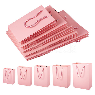 10Pcs 5 Sizes Kraft Paper Gift Shopping Bags Set ABAG-TA0002-23B-1