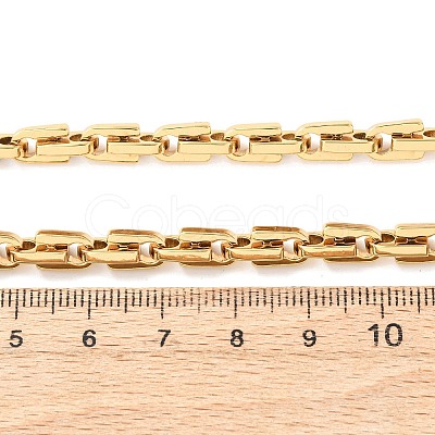304 Stainless Steel Arch Link Chain Necklaces for Women Men NJEW-F363-05G-1