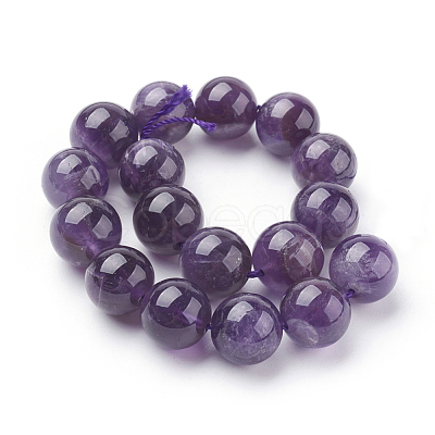 Natural Amethyst Beads Strands X-G-G099-12mm-1-1