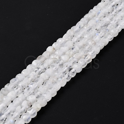 Natural Rainbow Moonstone Beads Strands G-K315-A11-1