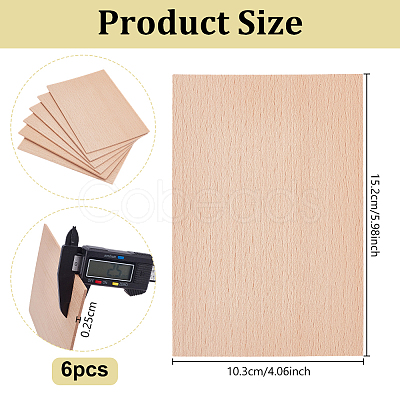 Rectangle Wood Board FIND-WH0141-067A-1